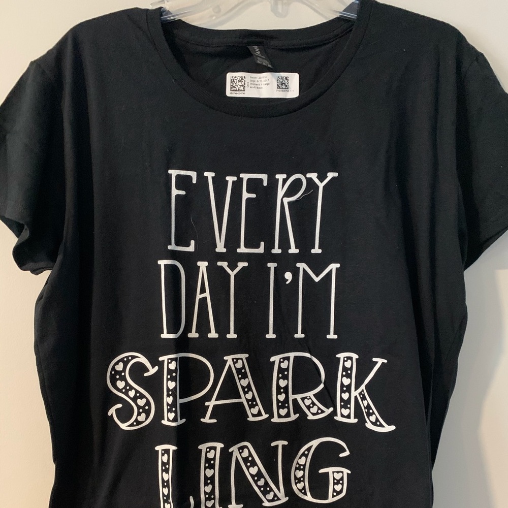 Fun lightweight black T-shirt